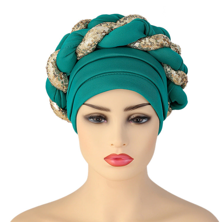 African Women's Ethnic Headwrap Turban Hat
