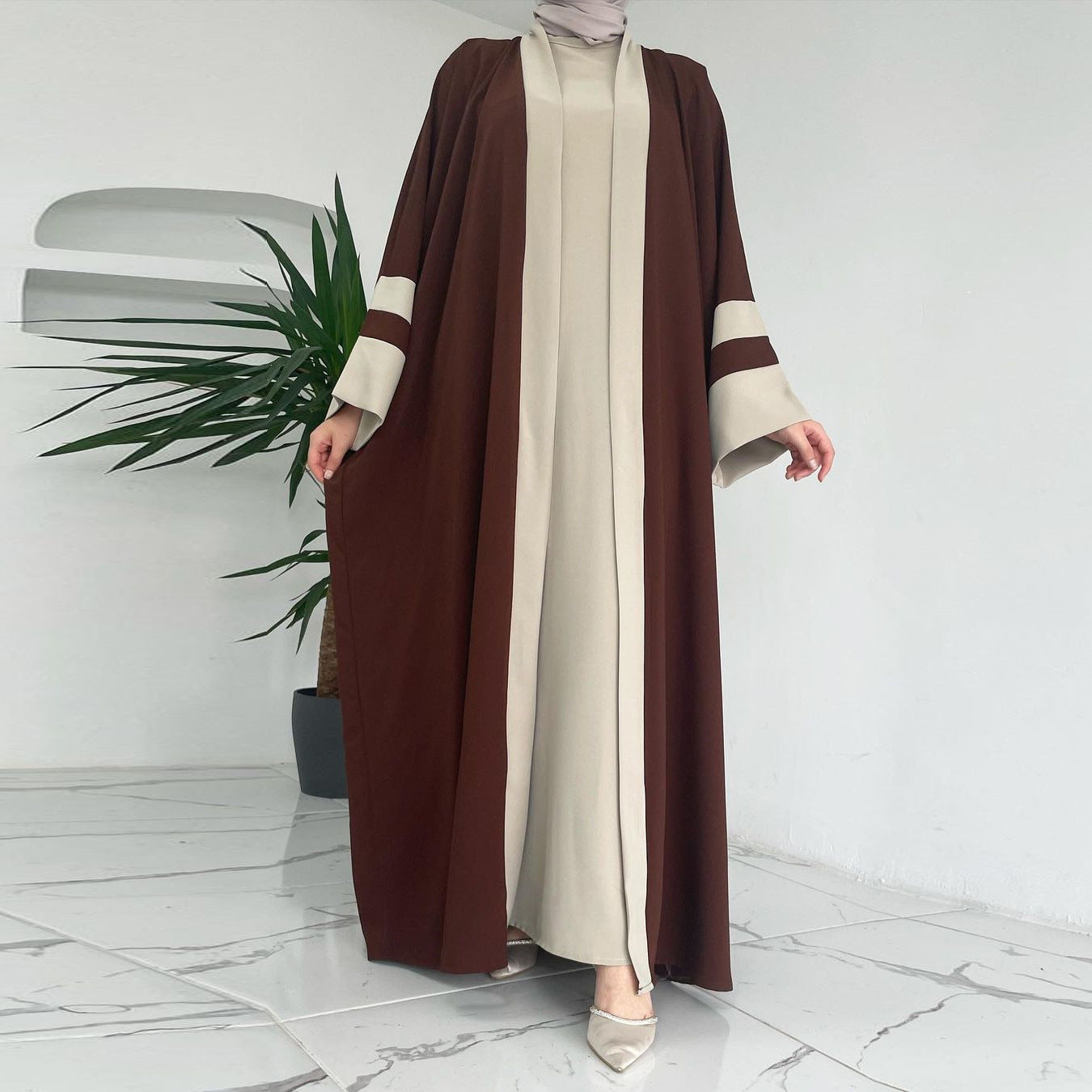 Women's Modest Two-Piece Maxi Dress Set 2026
