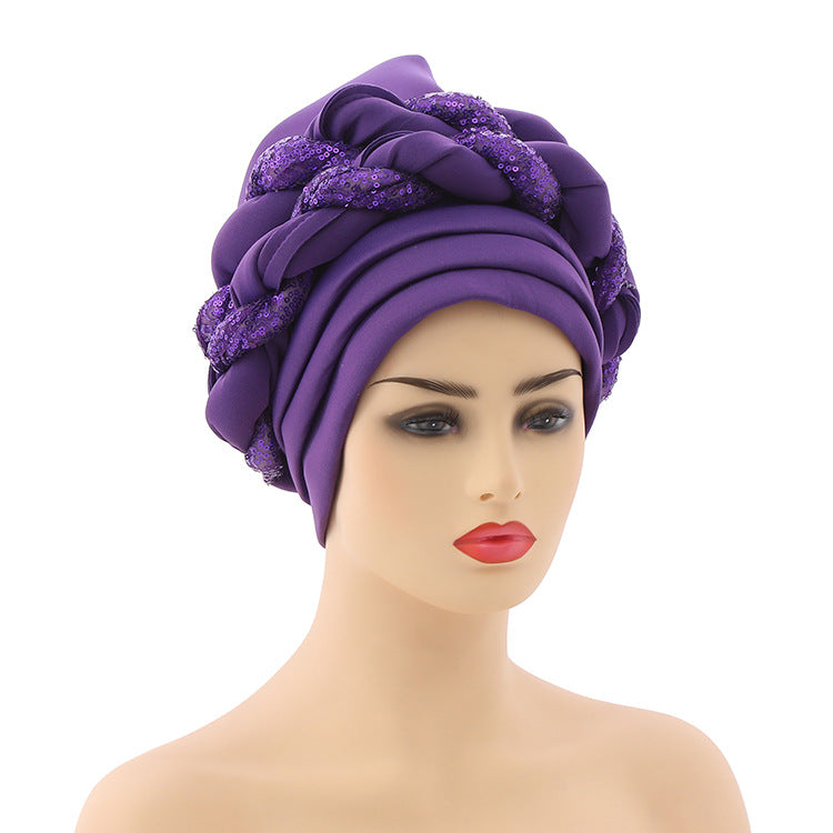 African Women's Ethnic Headwrap Turban Hat