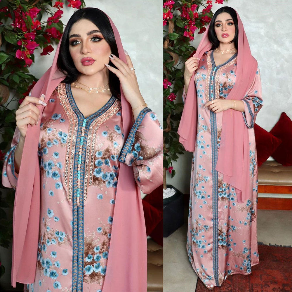 New Hot Diamond Modern Print Dress