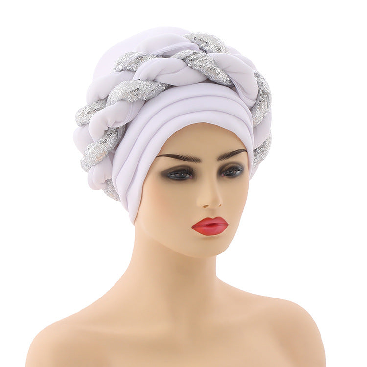 African Women's Ethnic Headwrap Turban Hat