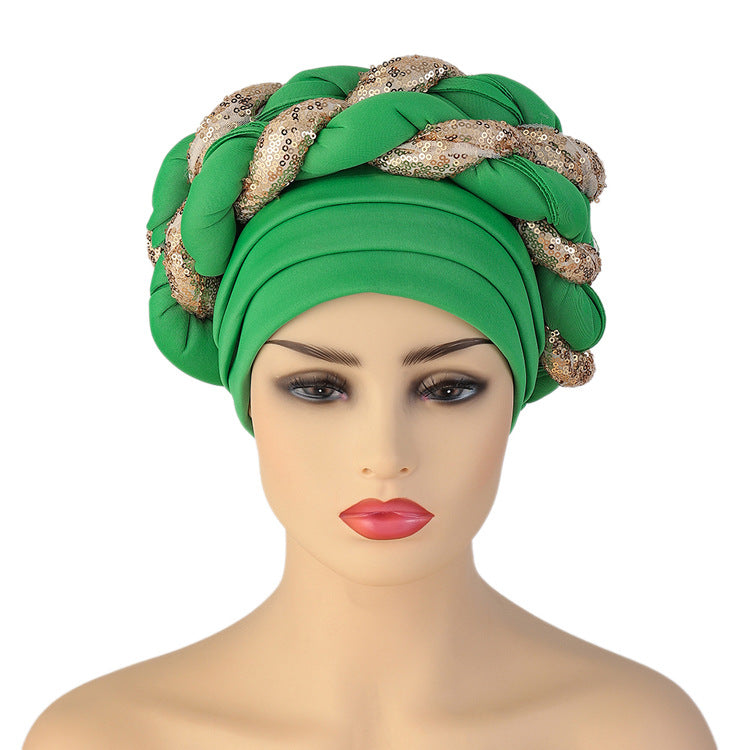 African Women's Ethnic Headwrap Turban Hat