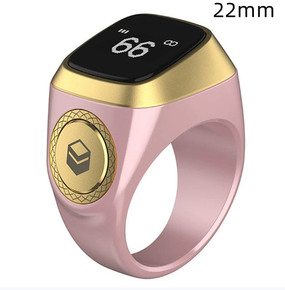 Smart Tasbih Ring – Digital Dhikr Counter with Bluetooth