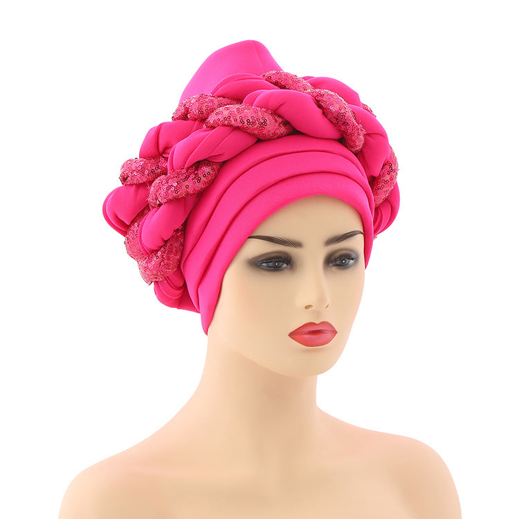 African Women's Ethnic Headwrap Turban Hat