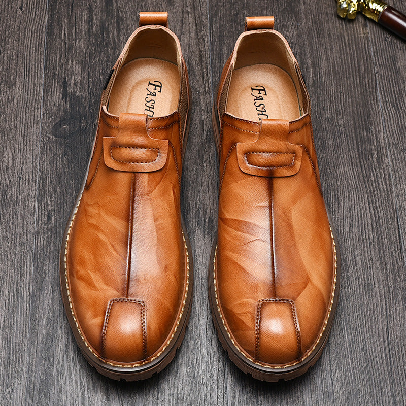 Men's Genuine Leather Loafers – Casual Comfort Shoes