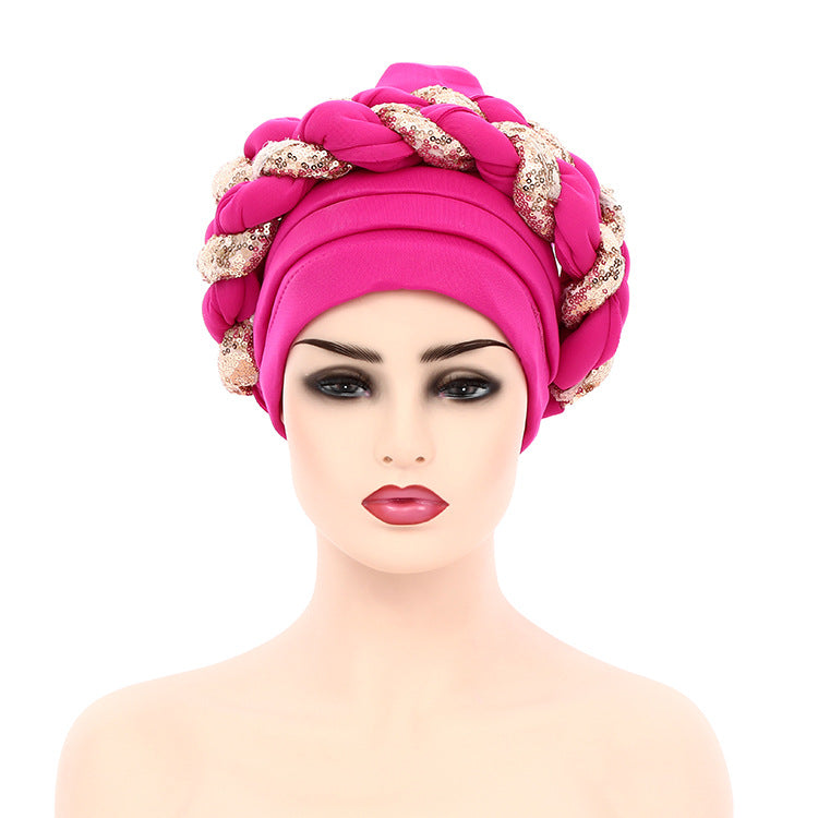 African Women's Ethnic Headwrap Turban Hat