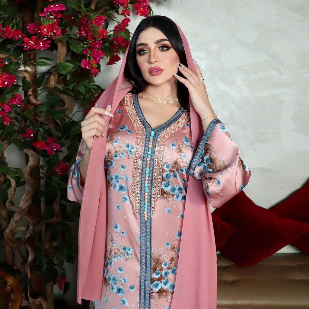 New Hot Diamond Modern Print Dress