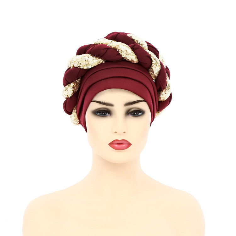 African Women's Ethnic Headwrap Turban Hat