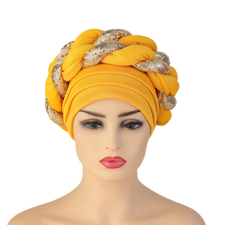 African Women's Ethnic Headwrap Turban Hat