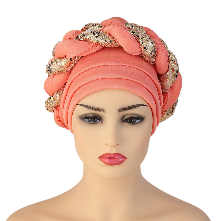 African Women's Ethnic Headwrap Turban Hat