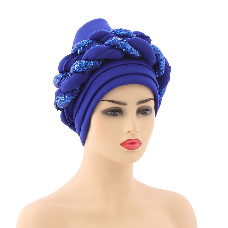 African Women's Ethnic Headwrap Turban Hat