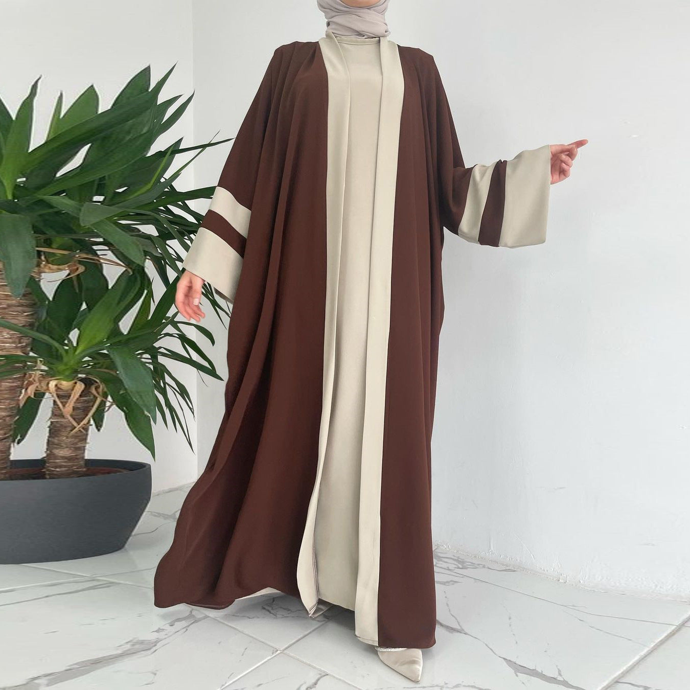 Women's Modest Two-Piece Maxi Dress Set 2026