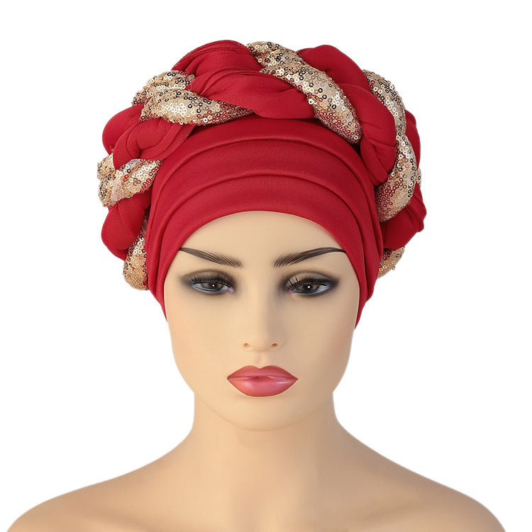 African Women's Ethnic Headwrap Turban Hat