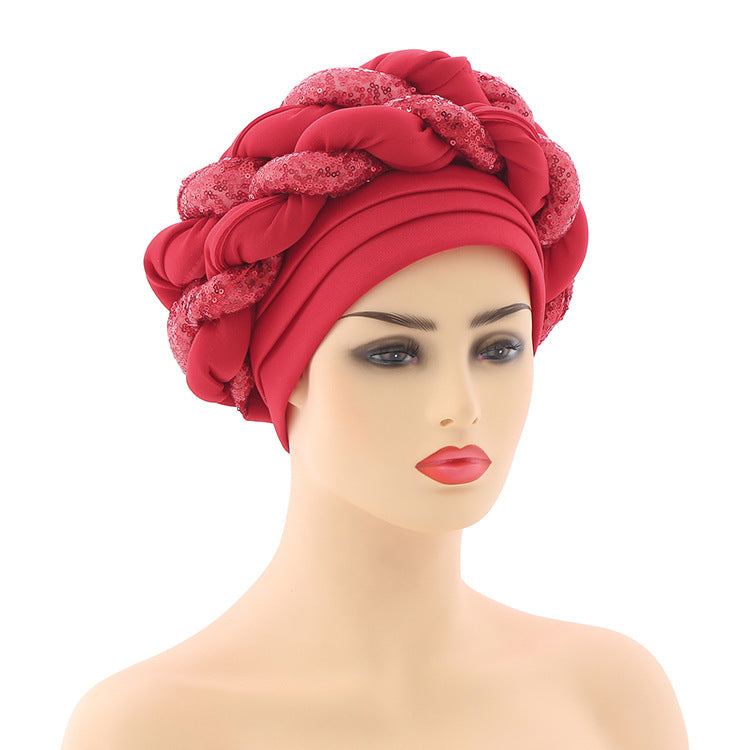 African Women's Ethnic Headwrap Turban Hat