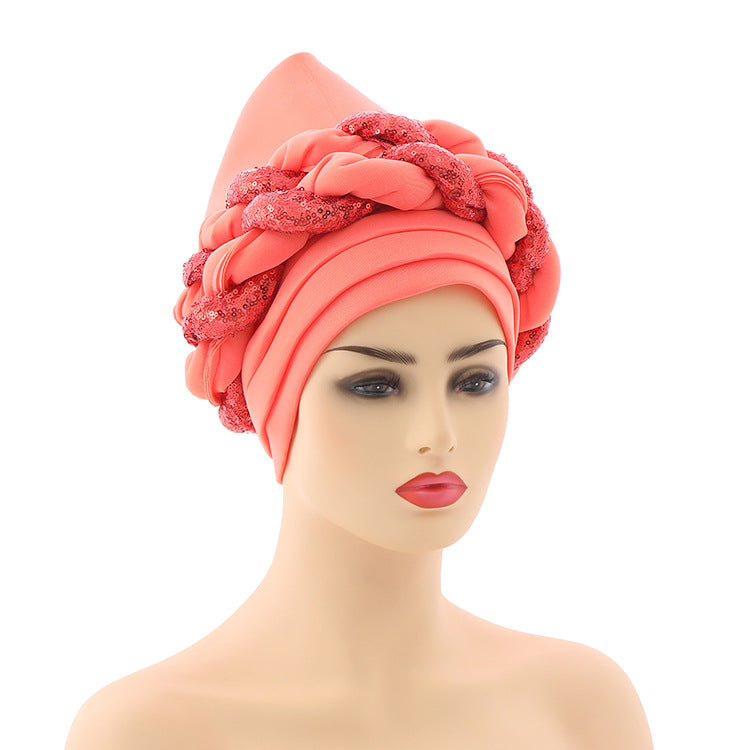 African Women's Ethnic Headwrap Turban Hat