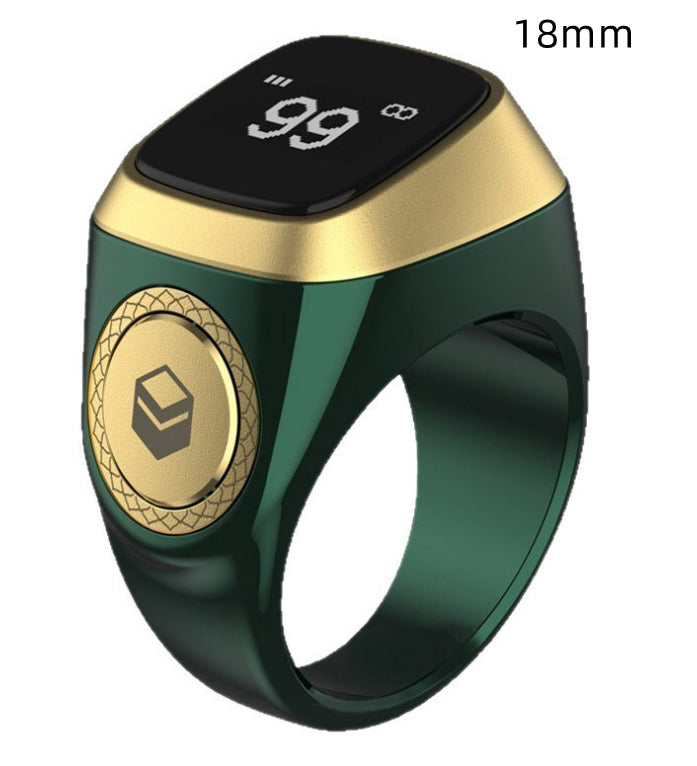 Smart Tasbih Ring – Digital Dhikr Counter with Bluetooth