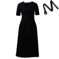 Elegant Modern Style Pleated Office Dress for Women